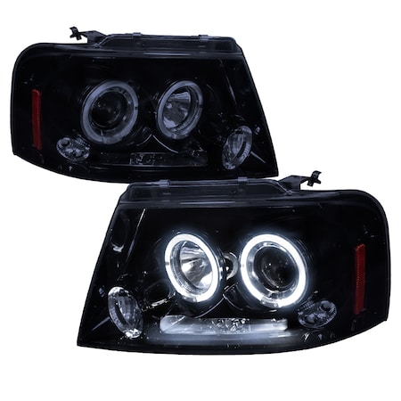 Spec-D Tuning 04-08 Ford F150 Halo Projector Headlight 2LHP-F15004G-TM